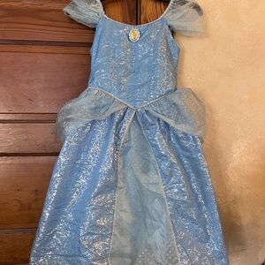 Disney Parks Cinderella Princess Costume Dress Kids Size M 7/8